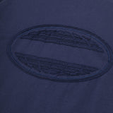PARAGRAPH トーナルエンブロイダリーTシャツ ネイビー