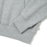 LOWKEY BOOK CLUB LETTERING RAGLAN HOODIE [MELANGE GRAY]
