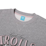 TROLLS VINTAGE GRAPHIC NAPPING SWEATSHIRT - MELANGE GRAY