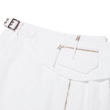 INCISION COVER-UP SKIRT [WHITE]