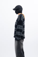 Kera Hairy Stripe Knit
