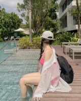 See-through overfit shirt