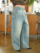 DOUBLE CAT WASHED DENIM SAND