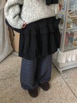 Myopni Corduroy Balloon Midi Skirt