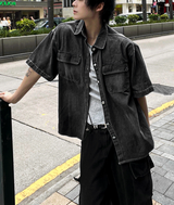 Ash Gray Denim Jacket
