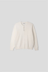 Hazy Angora Henley Neck Knit (6 Colors)