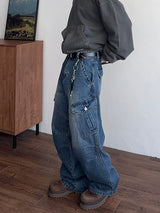 Glide Wide Cargo Denim (3color) (No.1007)