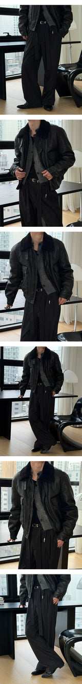 [Unisex] Angora crop cardigan(2color)