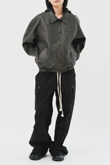 Dex Washed Leather Jumper (2color)