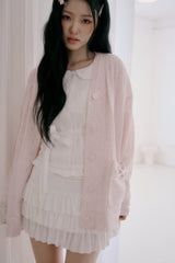 Love letter cardigan (Pink)