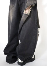 (UNISEX)トーントワイライトブラックデニム