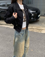 サイドビンテージデニムパンツ
