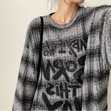ENK Hip Street Dangara Ribbed Long Sleeve T-shirt