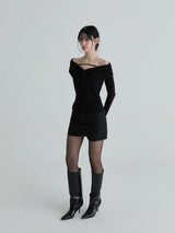 Sailor hook top (Black)