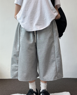 ハイクオリティ🤎 スナップバルーンバミューダ 🤍🤎🩶🖤5カラー