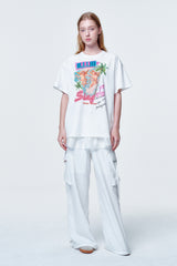 ルーズフィットTシャツ エンジェルパームツリー