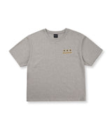 スターレタリングクロップドTシャツ - グレー