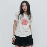 Basic Rose T-shirt (Cream)