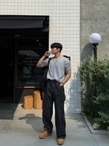 OSフックヘンリーネック半袖Tシャツ