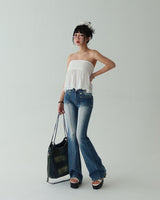 Qwz Pocket Washing Bootcut Jeans