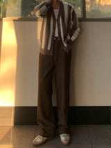 Rivet non-faded wide denim