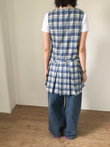 ローチェックプリーツドレス(2color)