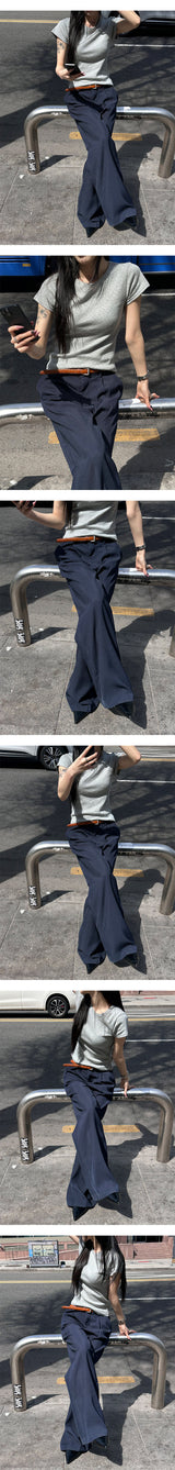 [Unisex] ワイドロングスラックス(2color)