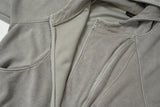 Aerin Washed Seam Zip Hoodi
