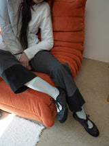 CHECK LACE PANTS (BLACK)