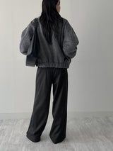 Striped Banding Wide Slacks