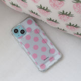 [Jelly]ビッグドット(pink) カードポケットケース