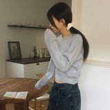 Posol ベーシックショートラウンドニットウェア