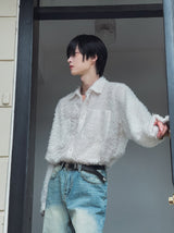 Ader Mohair Crop Shirt