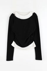 Cozy Mood Layered Brushed Tee