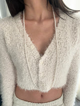 [92.5silver] 3way long pearl necklace