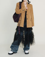 Hayley Cancanシースルーレースロングスカート