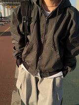 Oxford heavy hooded jacket