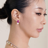 プチベアパールピアス_ピンク