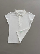 dancing orchid standard slim-fit PK T-shirts (ivory) 2sizes