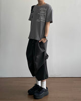 オルタヘンリーワッフルショートスリーブTシャツ