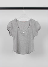 RIBBON PUFF TEE