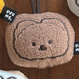 刺繍フェイス人形キーホルダー - 5種
