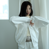KIRIGIRL フーディージップアップ _WHITE