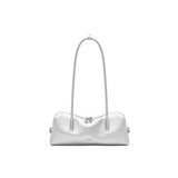 muva. Cylindrical Pillow‑Shape Genuine‑Leather Bag, French Minimalist Lightweight Shoulder Purse for Commute & Travel, New Arrival Jun 18