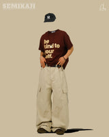 KEY Cargo Wide Balloon Pants