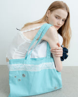 XND LACE ECO BAG_MINT