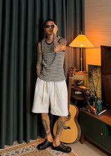 Slim Waffle Stripe Tank Top 3COLOR