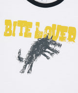 BITE LOVER クロップリンガーTシャツ
