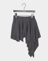 Pore Unbalance Banding Layered Midi Skirt