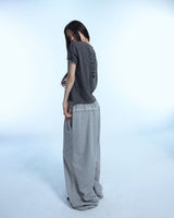 Grunge Claw Camo Eyelet Tee - Charcoal